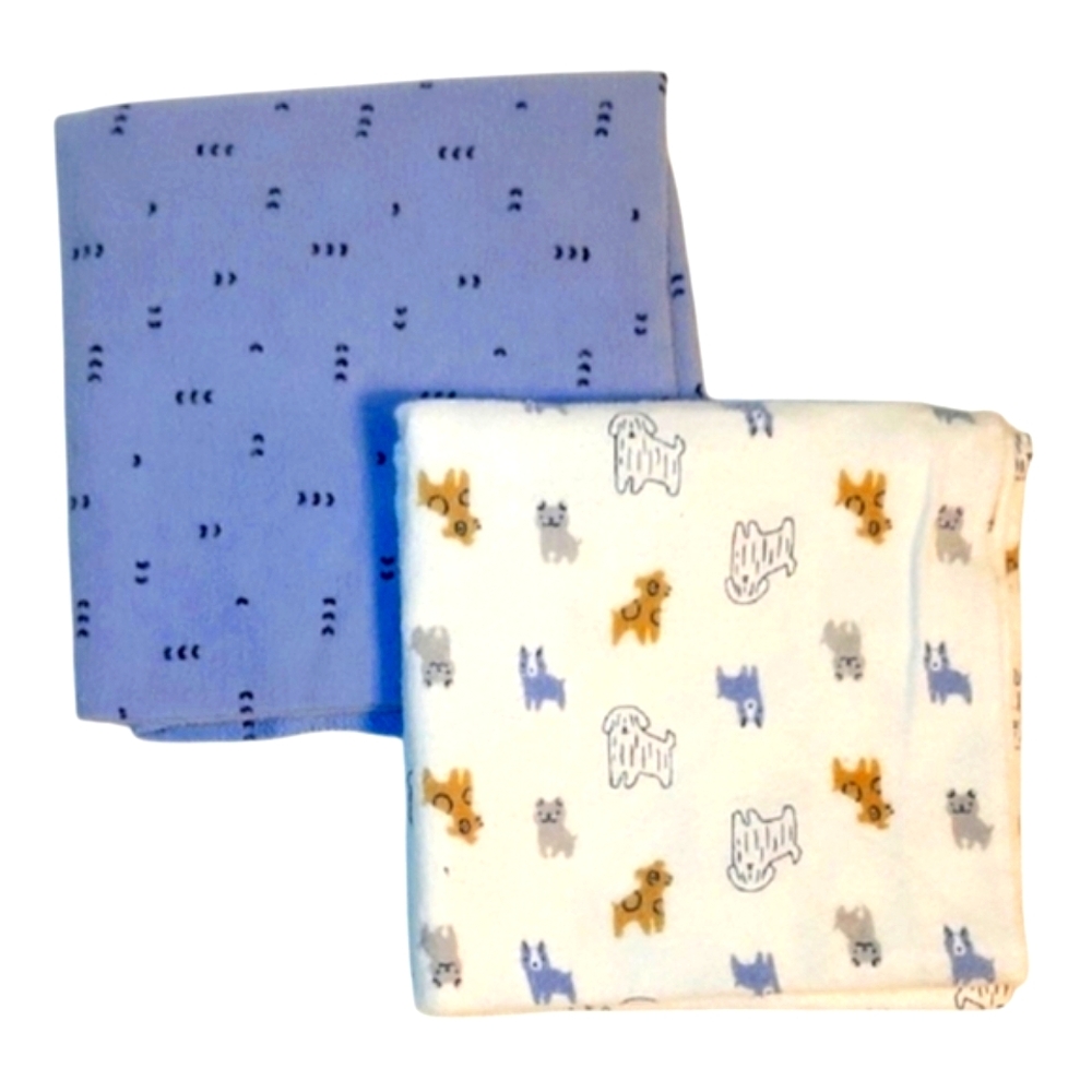 Carter's 2 Piece Gender Neutral Kids Flannel Blanket Set